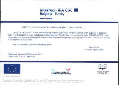 Festival Projesi (12.06.2017 Kırklareli Toplantısı)